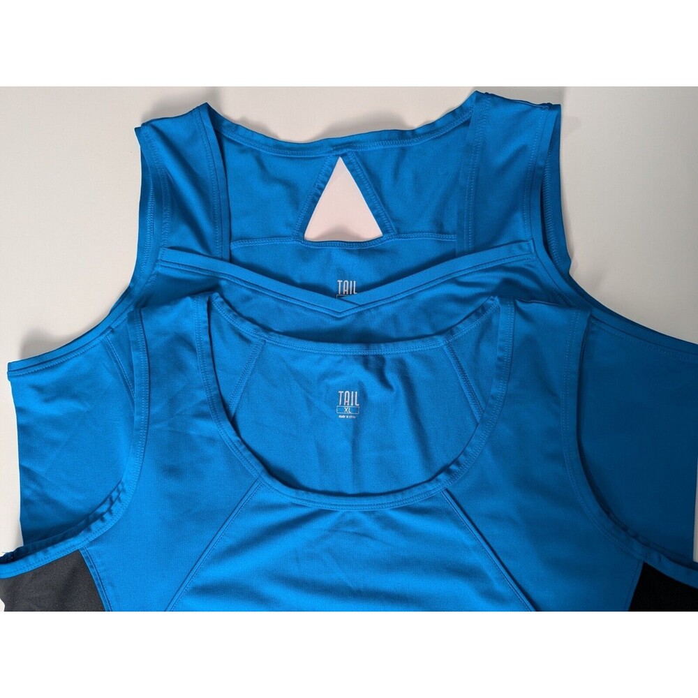 TAIL Women's Sleeveless Activewear Tank Top Lot XL Shirt Blue‎ Golf Tennis Sport